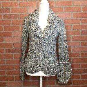 BCBGMaxazria womens cardigan sweater chunky button front